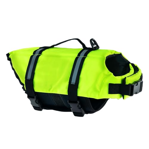 Miyanvuo Hundeschwimmwesten Zum Schwimmen | Hundeschwimmweste Mit Hoher Auftriebskraft Und Reflektierend Für Sicherheit | Haustierzubehör Für Schwimmbad See Kajak Große Und Kleine Hunde Welpen Dock von Miyanvuo