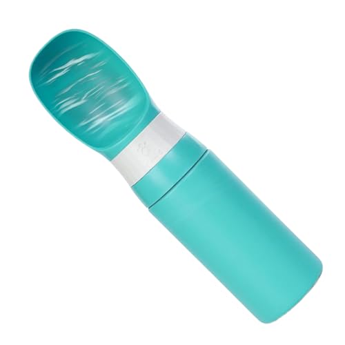 Miyanvuo Hundetrinkflaschen,400ml Edelstahl Trinkflasche Für Hunde - Auslaufsicherer Hunde Trinkbecher Zubehör für Unterwegs Sommer Camping Wandern Spazieren Reisen Auto Rucksack von Miyanvuo