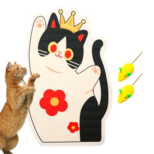 Miyanvuo Kratzbrett Für Katzen - Selbstklebende Kratzmatte | Möbelschutz Mit Interaktivem Katzenspielzeug Zur Beschäftigung Bewegung Und Drinnenspiel Miyanvuo Kratzbrett Für Katzen - Selbstklebende Kratzmatte | Möbelschutz Mit Interaktivem Katzenspielzeug Zur Beschäftigung Bewegung Und Drinnenspiel von Miyanvuo