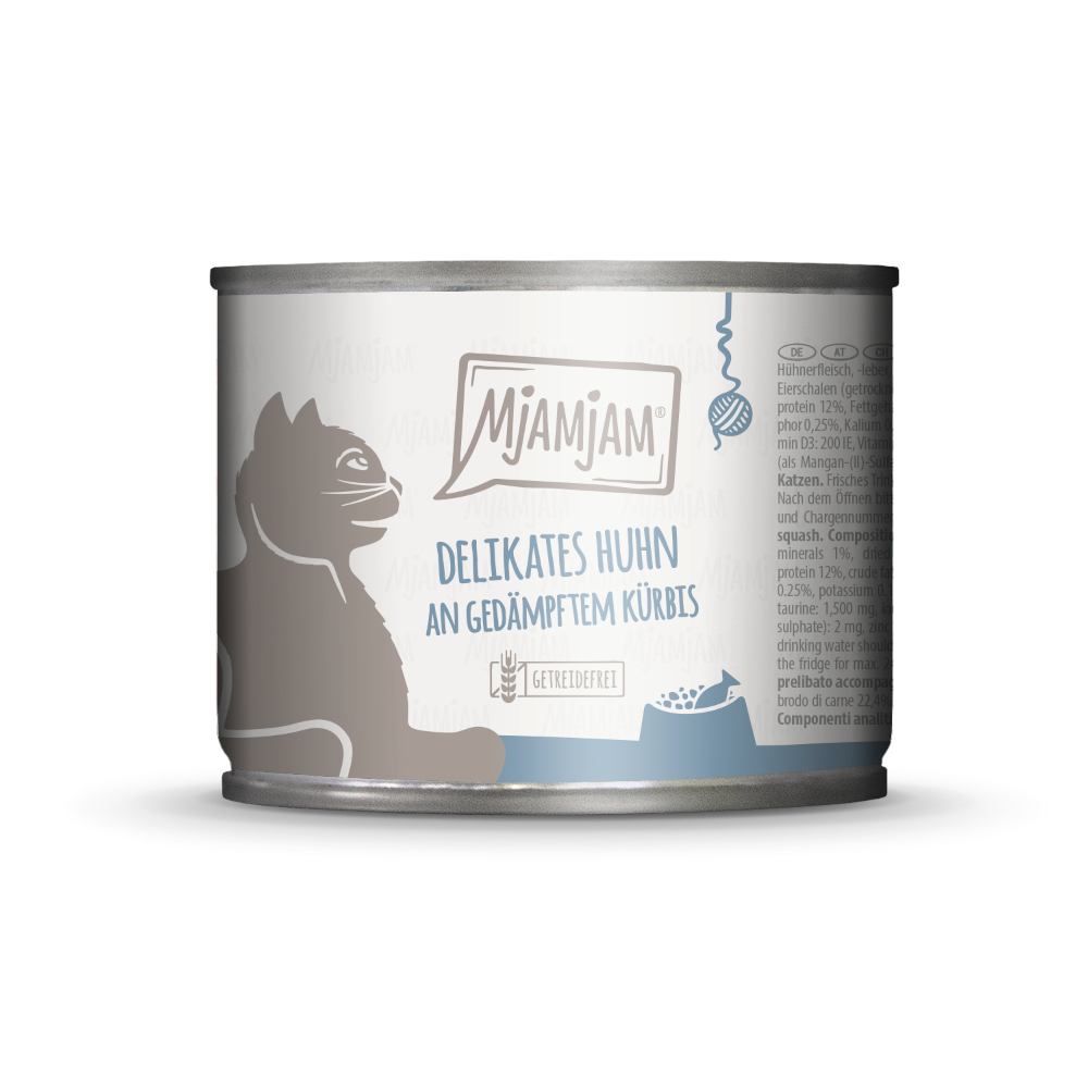 MjAMjAM 6 x 200 g - delikates Huhn an gedämpftem Kürbis MjAMjAM 6 x 200 g - delikates Huhn an gedämpftem Kürbis von MjAMjAM