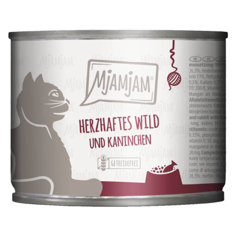 MjAMjAM 6 x 200 g - herzhaftes Wild & Kaninchen an fruchtigen Heidelbeeren MjAMjAM 6 x 200 g - herzhaftes Wild & Kaninchen an fruchtigen Heidelbeeren von MjAMjAM