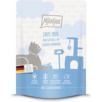 MjAMjAM Nassfutter Katze Adult, Quetschie 6x300 g Ente und Geflügel von MjAMjAM