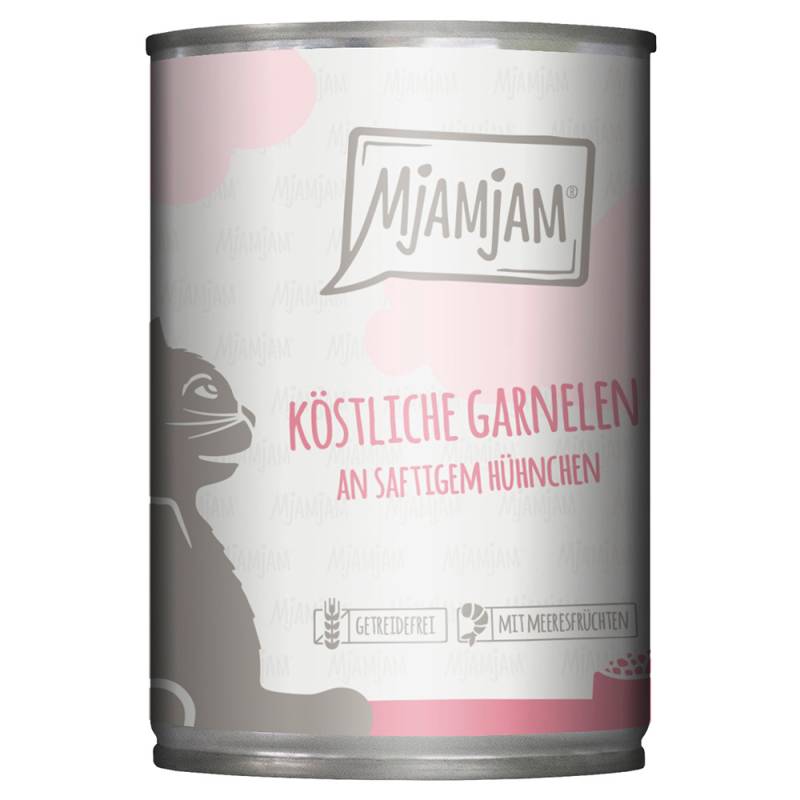 MjAMjAM 6 x 400 g - köstliche Garnelen an saftigem Hühnchen von MjAMjAM