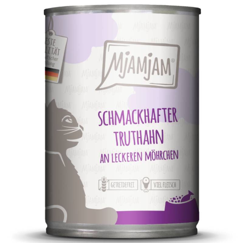 MjAMjAM 6 x 400 g - schmackhafter Truthahn an leckeren Möhrchen von MjAMjAM