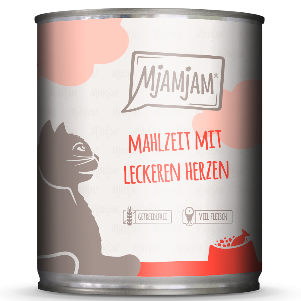 MjAMjAM 6 x 800 g - Mahlzeit mit Herzen MjAMjAM 6 x 800 g - Mahlzeit mit Herzen von MjAMjAM