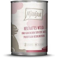 MjAMjAM Nassfutter Katze Adult 6x400 g Wild und Kaninchen von MjAMjAM
