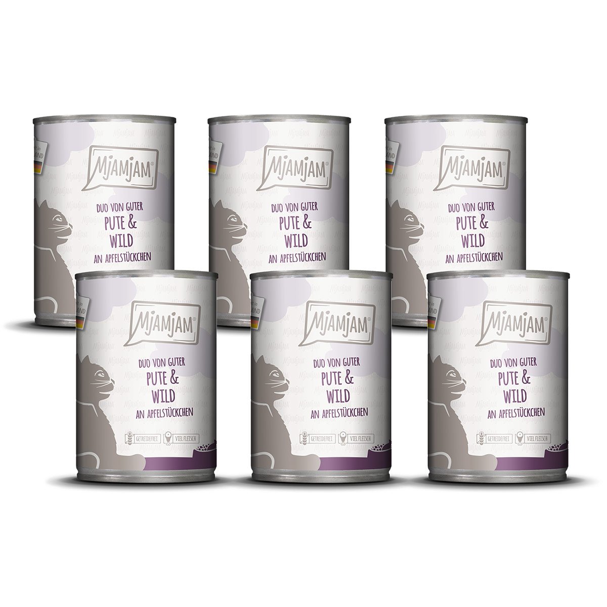 MjAMjAM DUO Pute & Wild an Apfelstückchen 6x400g MjAMjAM DUO Pute & Wild an Apfelstückchen 6x400g von MjAMjAM