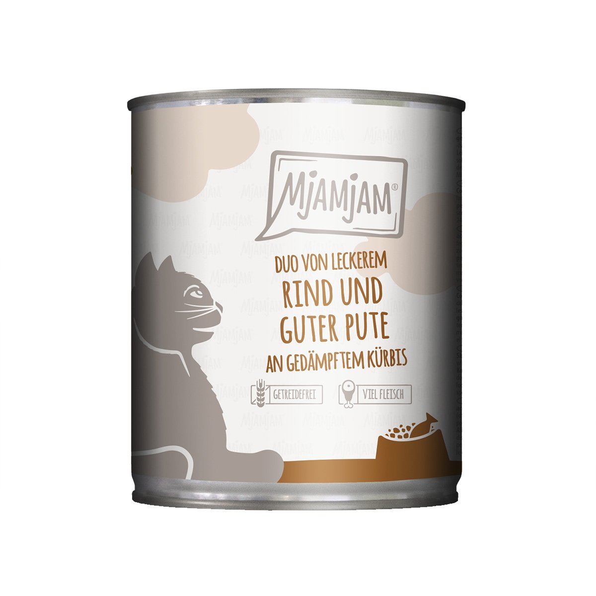 MjAMjAM - DUO von Rind & Pute an Kürbis 24x800g von MjAMjAM