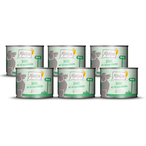 MjAMjAM - Premium Nassfutter für Hunde - Insekt mit saftigem Hühnchen, 6er Pack (6 x 200 g), getreidefrei mit Insektenprotein MjAMjAM - Premium Nassfutter für Hunde - Insekt mit saftigem Hühnchen, 6er Pack (6 x 200 g), getreidefrei mit Insektenprotein von MjAMjAM