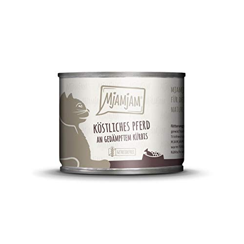 MjAMjAM Katzen Nassfutter: köstliches Pferd an gedämpftem Kürbis 6er-Pack, hoher Fleischanteil MjAMjAM Katzen Nassfutter: köstliches Pferd an gedämpftem Kürbis 6er-Pack, hoher Fleischanteil von MjAMjAM