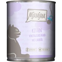 MjAMjAM Kitten 6 x 800 g - vorzügliches Kalb mit Lachsöl von MjAMjAM