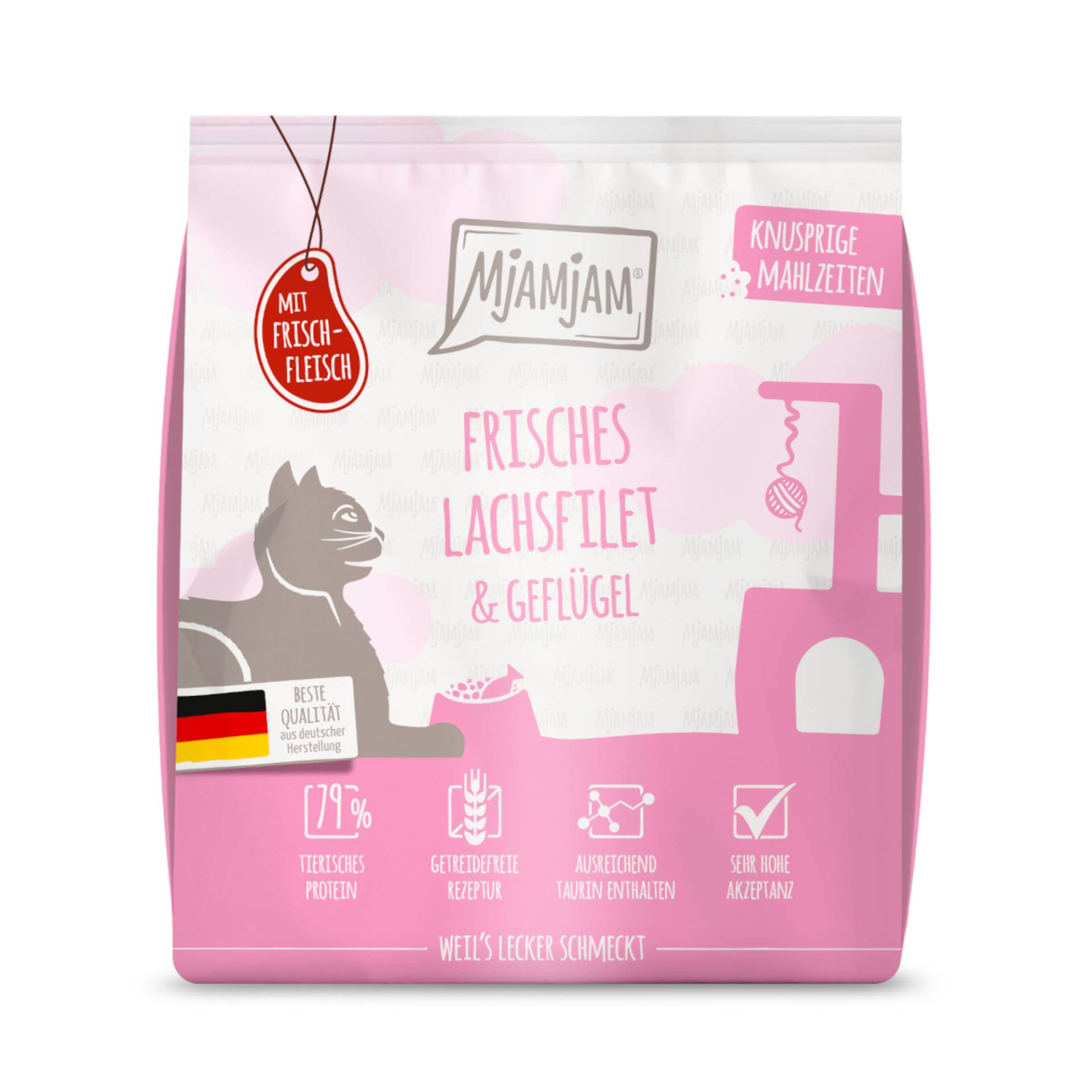 MjAMjAM Knusprige Mahlzeiten Lachs & Geflügel - 300 g MjAMjAM Knusprige Mahlzeiten Lachs & Geflügel - 300 g von MjAMjAM