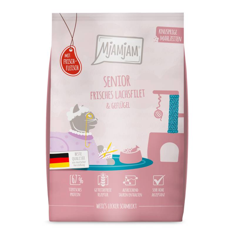 MjAMjAM Knusprige Mahlzeiten Senior Lachs & Geflügel - 1,5 kg MjAMjAM Knusprige Mahlzeiten Senior Lachs & Geflügel - 1,5 kg von MjAMjAM