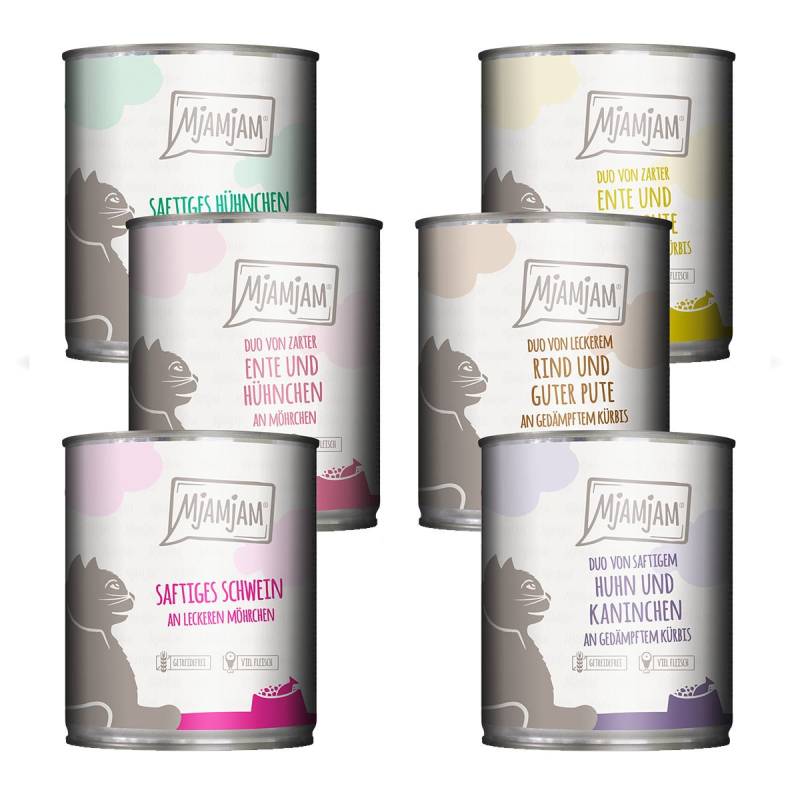 MjAMjAM Mixpaket 7 für deine Katze 24x800g von MjAMjAM