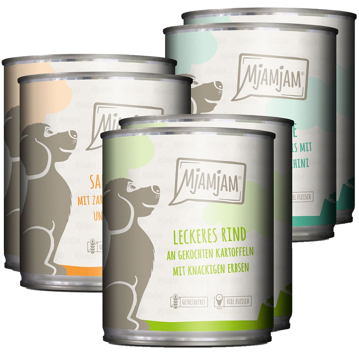 MjAMjAM Mixpaket I Huhn&Ente, Rind, Pute 6x800g MjAMjAM Mixpaket I Huhn&Ente, Rind, Pute 6x800g von MjAMjAM