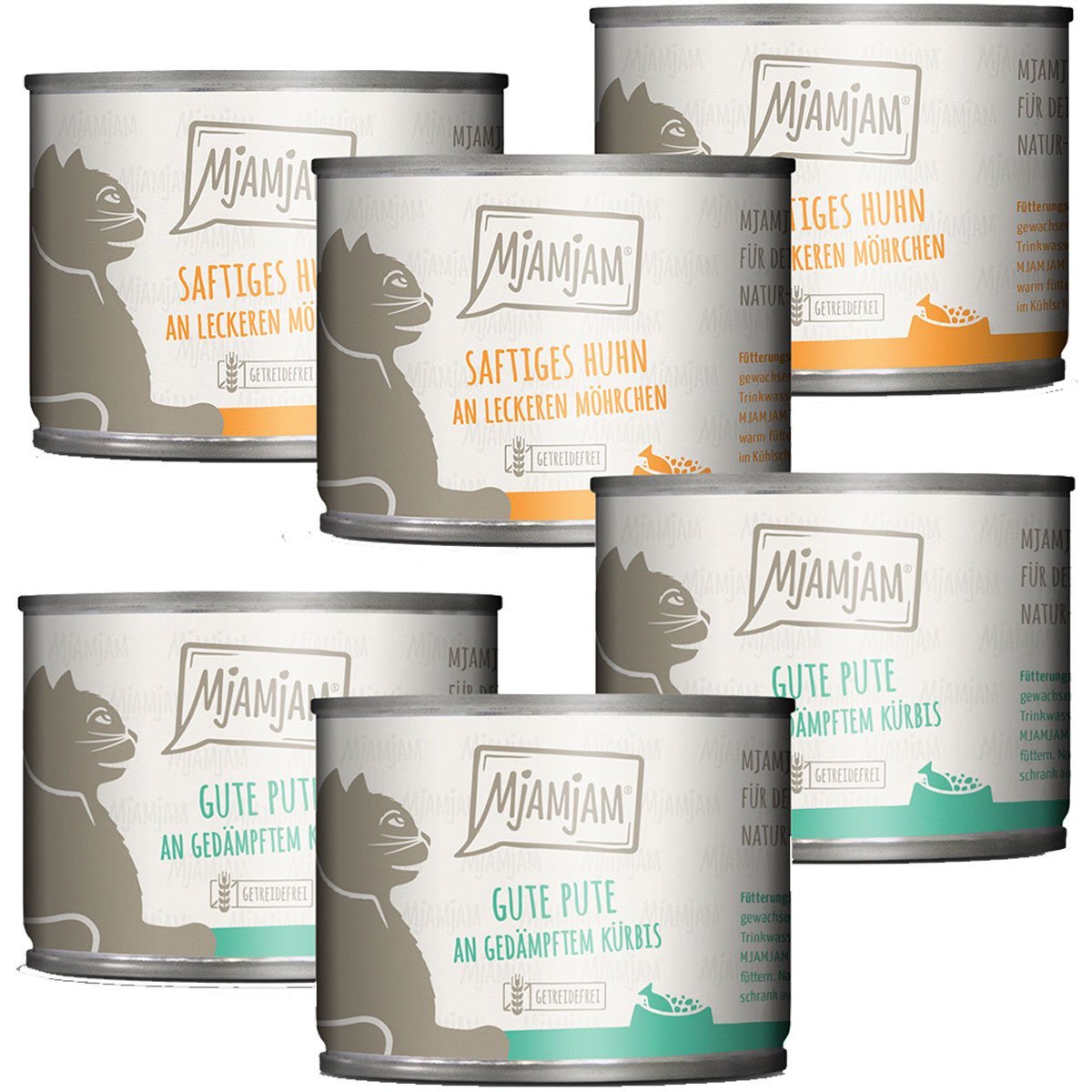MjAMjAM Monopaket I mit Huhn&Pute 6x200g MjAMjAM Monopaket I mit Huhn&Pute 6x200g von MjAMjAM