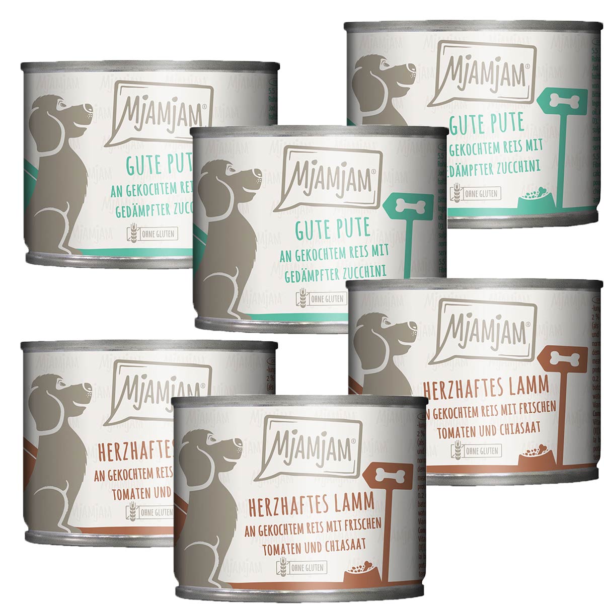 MjAMjAM Monopaket I mit Lamm&Pute 6x200g MjAMjAM Monopaket I mit Lamm&Pute 6x200g von MjAMjAM