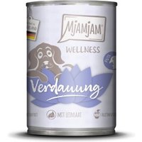 MjAMjAM Nassfutter Hund Adult Wellness, Verdauung Pute 6x400 g von MjAMjAM