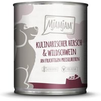 MjAMjAM Nassfutter Hund Adult kulinarischer Hirsch & Wildschwein an fruchtigen Preiselbeeren 6x800 g MjAMjAM Nassfutter Hund Adult kulinarischer Hirsch & Wildschwein an fruchtigen Preiselbeeren 6x800 g von MjAMjAM