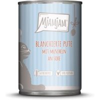 MjAMjAM Nassfutter Katze Adult, Blanchiert in Sauce 6x380 g Pute und Muscheln MjAMjAM Nassfutter Katze Adult, Blanchiert in Sauce 6x380 g Pute und Muscheln von MjAMjAM