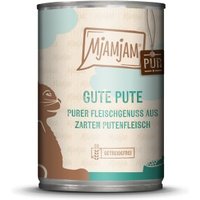 MjAMjAM Nassfutter Katze Adult, Purer Fleischgenuss 6x400 g Pute von MjAMjAM