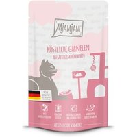 MjAMjAM Nassfutter Katze Adult, Quetschie, Huhn und Garnelen 12x125 g von MjAMjAM