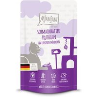 MjAMjAM Nassfutter Katze Adult, Quetschie, Truthahn und Möhrchen 12x125 g von MjAMjAM