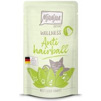 MjAMjAM Nassfutter Katze Adult, Wellness Anti Hairball Huhn 12x125 g von MjAMjAM