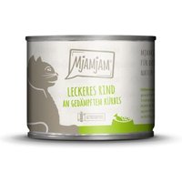 MjAMjAM Nassfutter Katze Adult 6x200 g Rind und Kürbis von MjAMjAM
