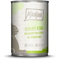 MjAMjAM Nassfutter Katze Adult 6x400 g Rind und Kürbis von MjAMjAM