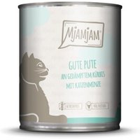 MjAMjAM Nassfutter Katze Adult 6x800 g Pute und Kürbis MjAMjAM Nassfutter Katze Adult 6x800 g Pute und Kürbis von MjAMjAM
