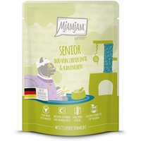 MjAMjAM Nassfutter Katze Senior, Quetschie, Ente und Kaninchen 6x300 g von MjAMjAM