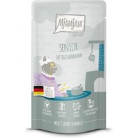 MjAMjAM Nassfutter Katze Senior, Quetschie, Huhn 12x125 g von MjAMjAM