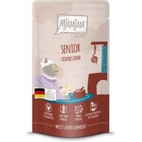 MjAMjAM Nassfutter Katze Senior, Quetschie, Rind 12x125 g MjAMjAM Nassfutter Katze Senior, Quetschie, Rind 12x125 g von MjAMjAM