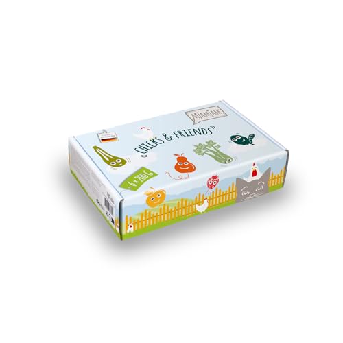 MjAMjAM - Premium Nassfutter für Katzen - Chicks & Friends Box, 6er Pack (6 x 200g), getreidefrei mit extra Fleisch von MjAMjAM