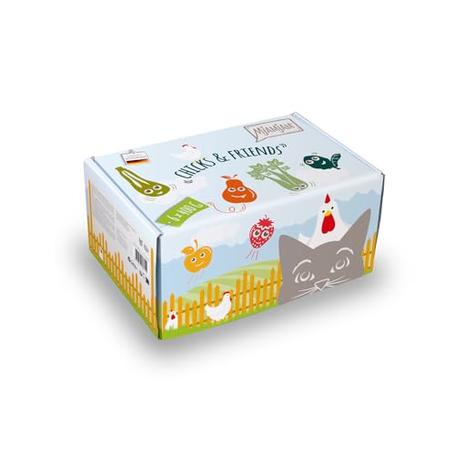 MjAMjAM - Premium Nassfutter für Katzen - Chicks & Friends Box, 6er Pack (6 x 400g), getreidefrei mit extra Fleisch von MjAMjAM