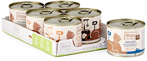 MjAMjAM - Premium Nassfutter für Katzen - Mixpaket V - Purer Fleischgenuss, 6er Pack (6 x 200 g), getreidefrei mit extra viel Fleisch von MjAMjAM