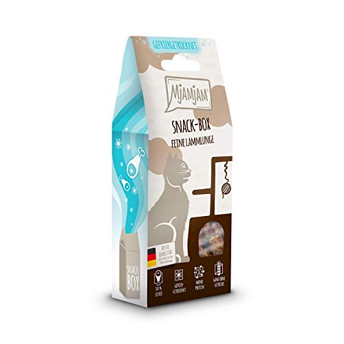 MjAMjAM - Premium Katzensnack - Snackbox - feine Lammlunge, 1er Pack (1 x 35 g), naturbelassen ganz ohne synthetische Konservierungsstoffe von MjAMjAM