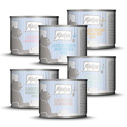 MjAMjAM - Premium Nassfutter für Katzen - Probierpaket I an Soße, 6er Pack (6 x 185g), getreidefrei mit extra viel Fleisch MjAMjAM - Premium Nassfutter für Katzen - Probierpaket I an Soße, 6er Pack (6 x 185g), getreidefrei mit extra viel Fleisch von MjAMjAM