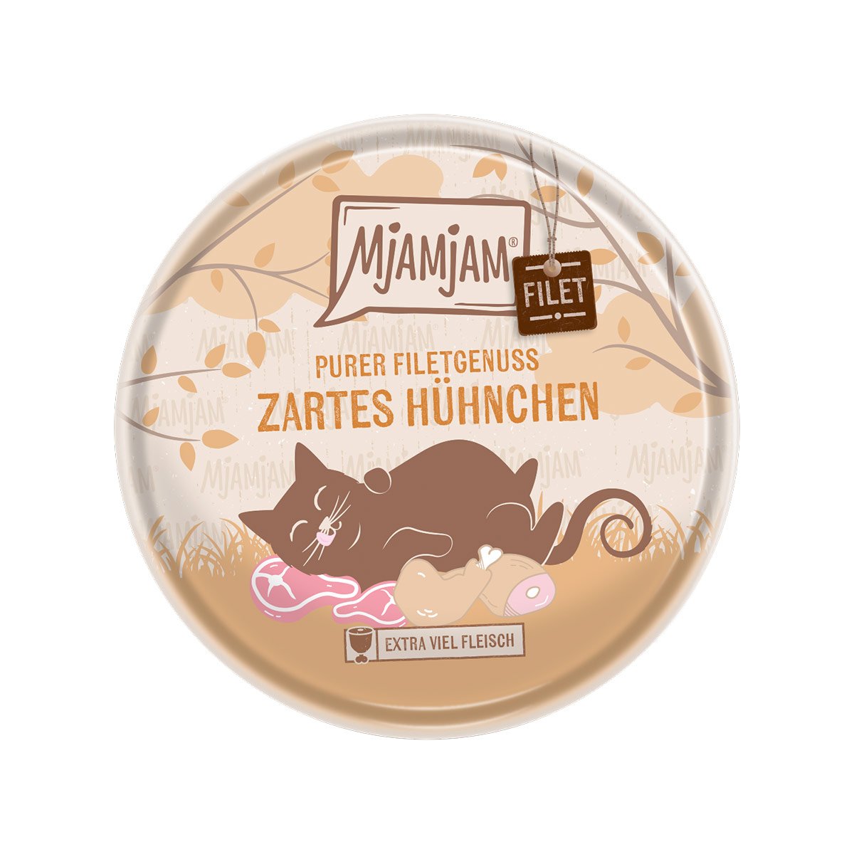 MjAMjAM Purer Filetgenuss - zartes Hühnchen 16x80g von MjAMjAM