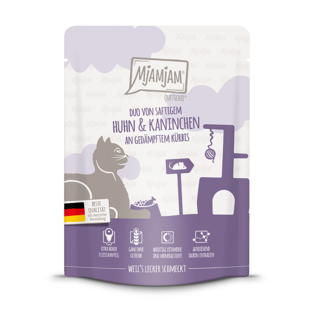 MjAMjAM Quetschie 6 x 300 g - Huhn & Kaninchen MjAMjAM Quetschie 6 x 300 g - Huhn & Kaninchen von MjAMjAM