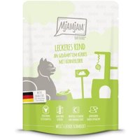 MjAMjAM Nassfutter Katze Adult, Quetschie 6x300 g Rind MjAMjAM Nassfutter Katze Adult, Quetschie 6x300 g Rind von MjAMjAM