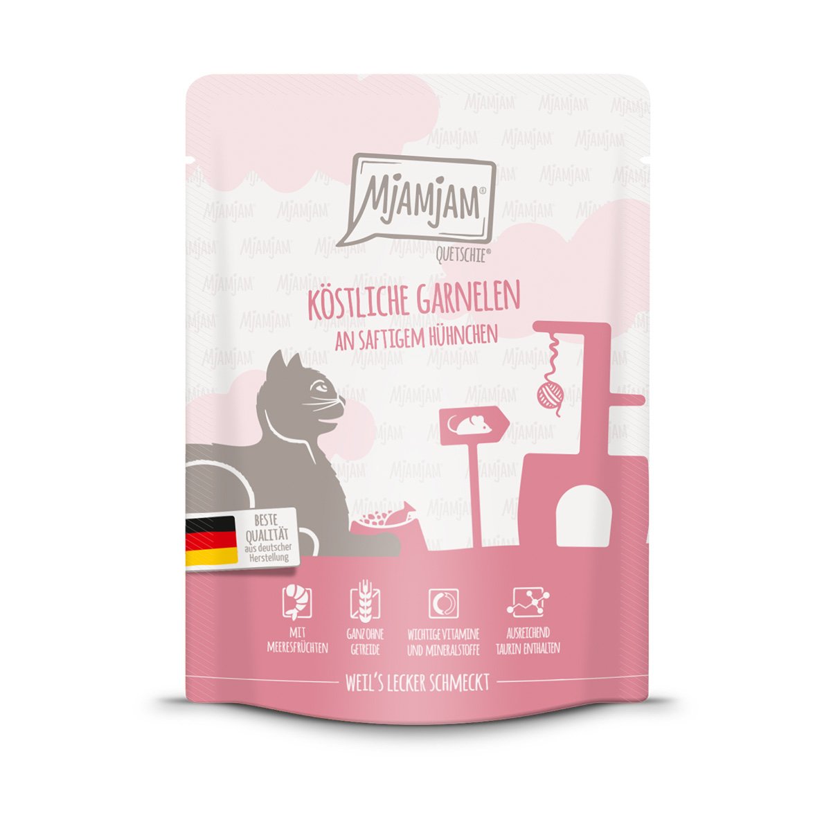 MjAMjAM Quetschie Garnelen an saftigem Hühnchen 24x300g von MjAMjAM