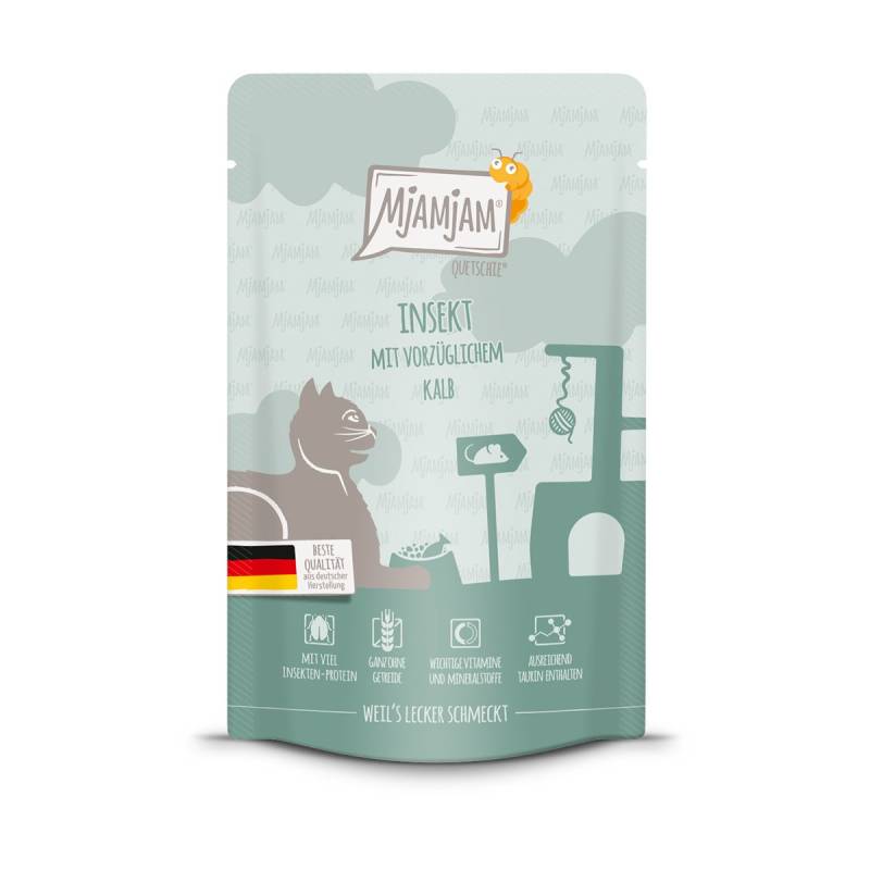 MjAMjAM -Quetschie- Insekt mit vorzüglichem Kalb 48x125g von MjAMjAM