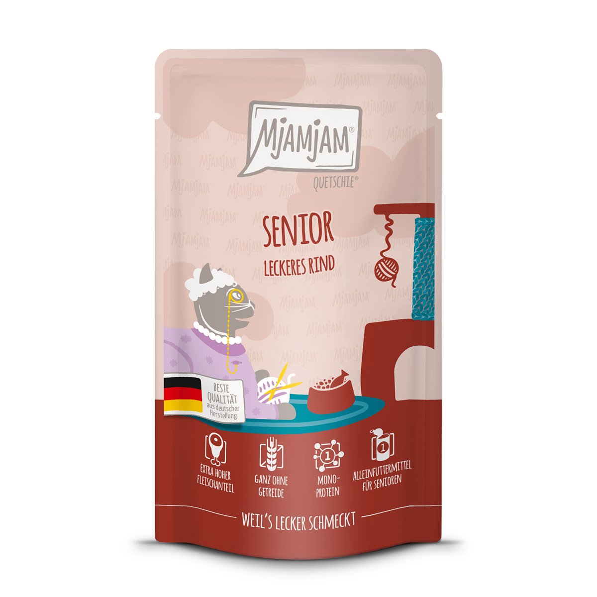 MjAMjAM Quetschie Senior leckeres Rind 12x125g MjAMjAM Quetschie Senior leckeres Rind 12x125g von MjAMjAM