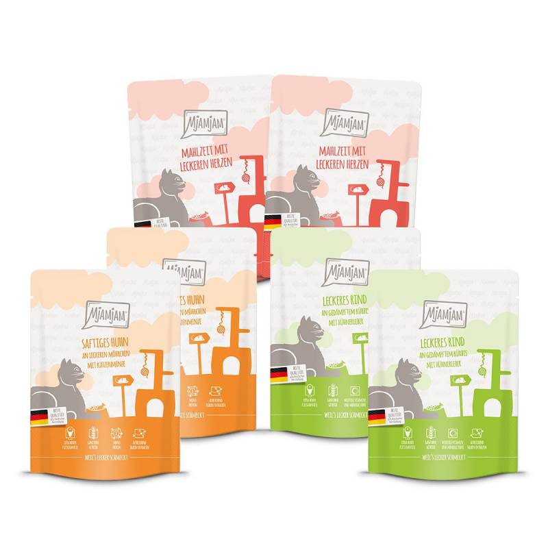 MjAMjAM Quetschie leckere Mahlzeiten Mixpaket I 24x300g von MjAMjAM
