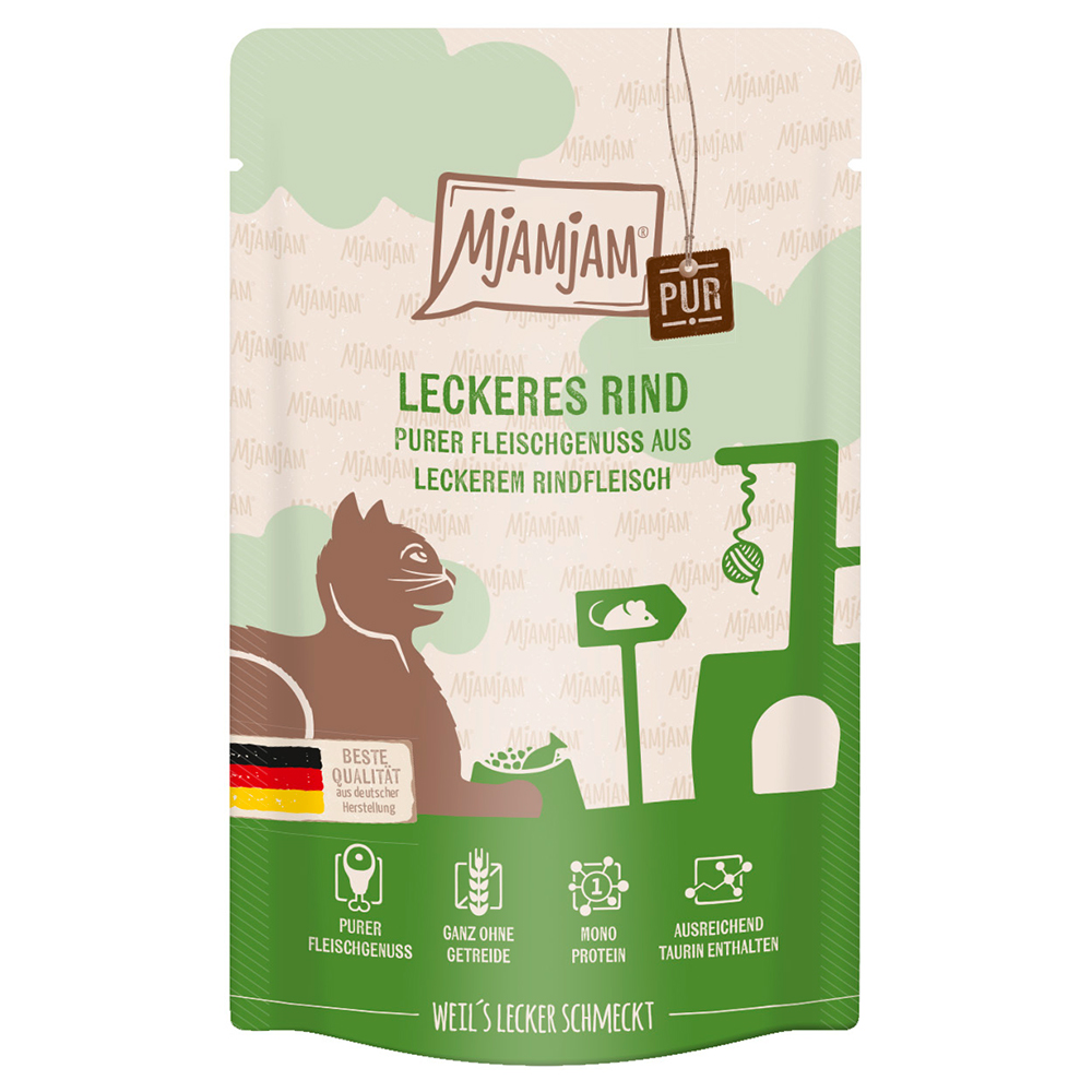 MjAMjAM Quetschie purer Fleischgenuss 12 x 125 g - leckeres Rind pur MjAMjAM Quetschie purer Fleischgenuss 12 x 125 g - leckeres Rind pur von MjAMjAM