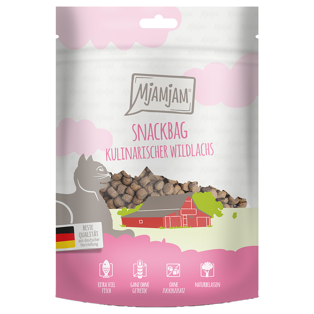 MjAMjAM Snackbag kulinarischer Wildlachs - Sparpaket 4 x 125 g von MjAMjAM