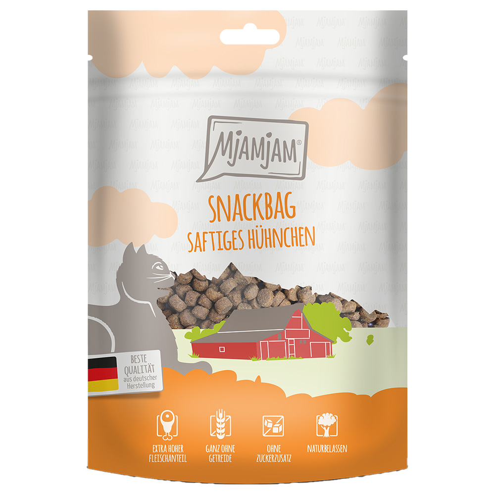 MjAMjAM Snackbag saftiges Hühnchen - Sparpaket 4 x 125 g von MjAMjAM