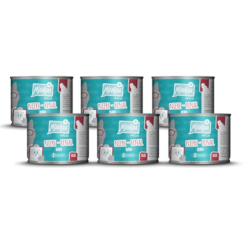 MjAMjAM VetCat - Premium Nassfutter für Katzen - Diät - Niere - Renal - Huhn, 6er Pack (6 x 200g), getreidefrei von MjAMjAM